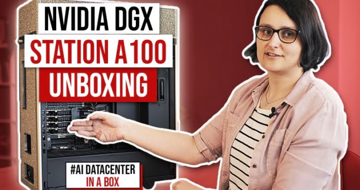 NVIDIA DGX Station A100 unboxing